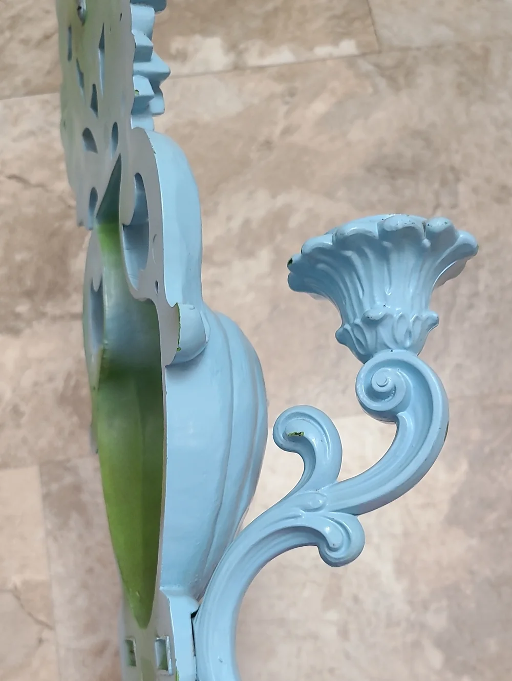 Vintage 1965 Homco Double Candle Wall Sconce Urn with Flowers Mid Century